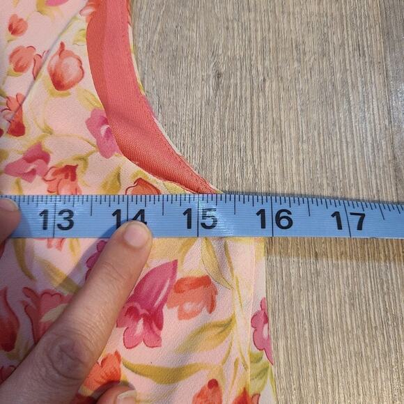 𝅺Byer Dress size 8 spring Floral all over Coral - Picture 7 of 8